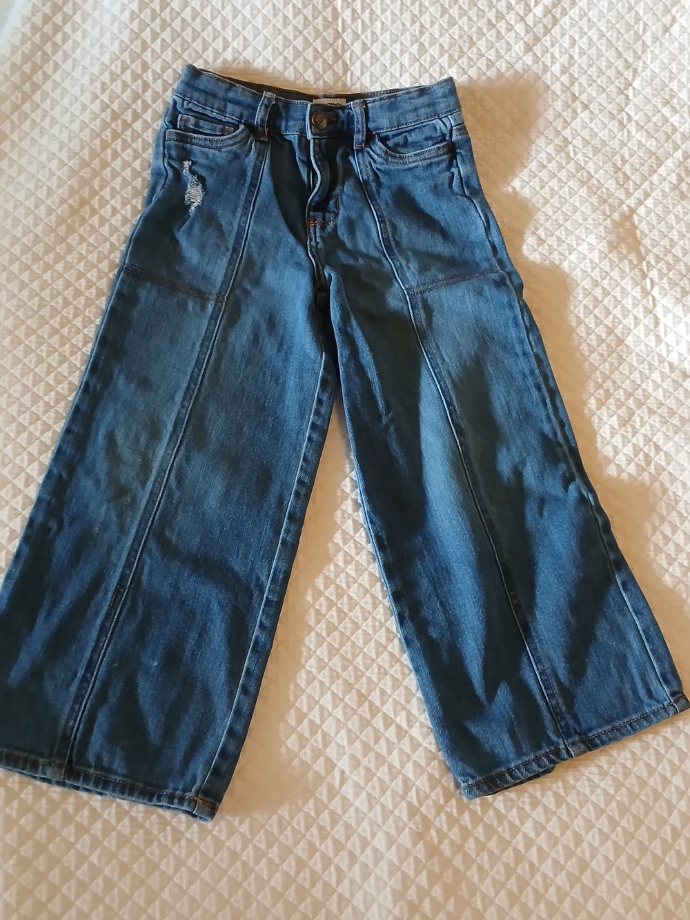 OshKosh B'gosh Wide-Leg Jeans in Dark Blue Denim